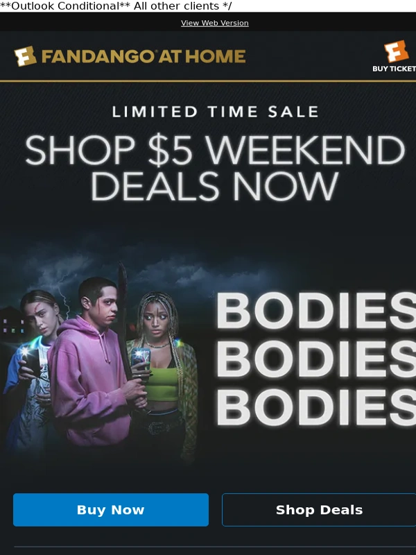 Fandango - Your $5 Weekend Deals Are Here