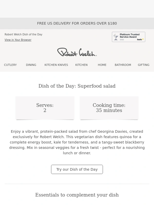 Robert Welch - Healthy Eating Made Easy: Try Our Superfood Salad!