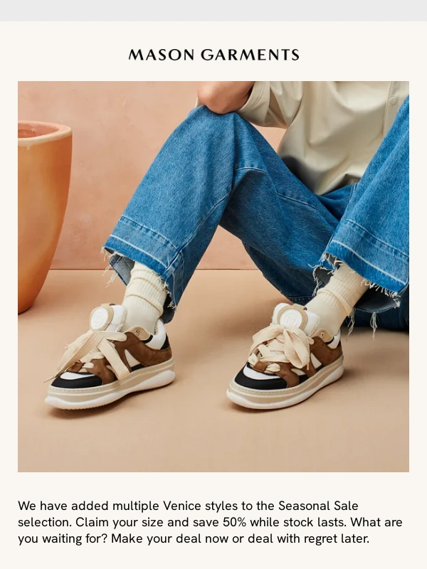 MASON GARMENTS - Temporary Deals | Venice | -50% ⏳