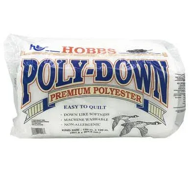Hobbs Poly Down Quilt Batting King Size