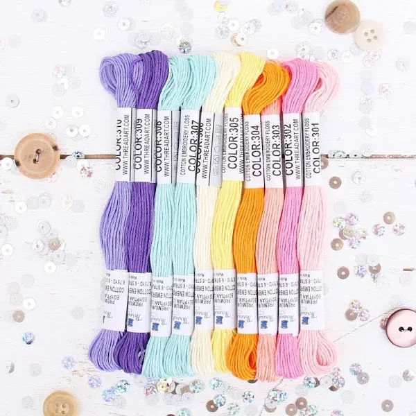 Premium Cotton Embroidery Floss Set