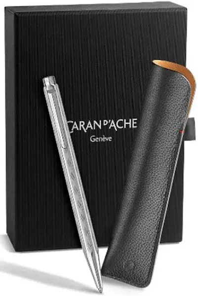 Caran d'Ache Ecridor Tressé Set Ballpoint Pen & Leather Case