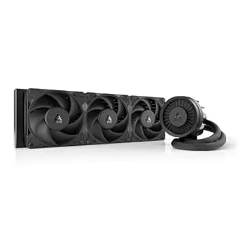 ARCTIC Liquid Freezer III Pro 360 – AIO CPU Cooler, 3 x 120 mm Water Cooling, 38 mm Radiator, PWM Pump, VRM Fan, AMD AM5/AM4, Intel LGA1851/1700 Contact Frame – Black