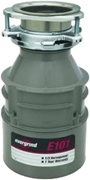 InSinkErator 75941A Evergrind E101 Garbage Disposal with Cord 1/3 HP