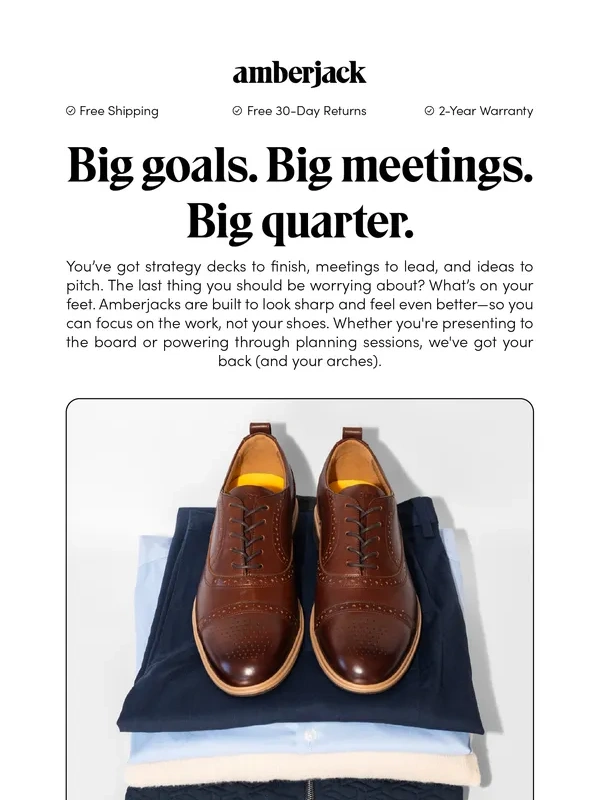 Amberjack - Big quarter ahead? Dress like it