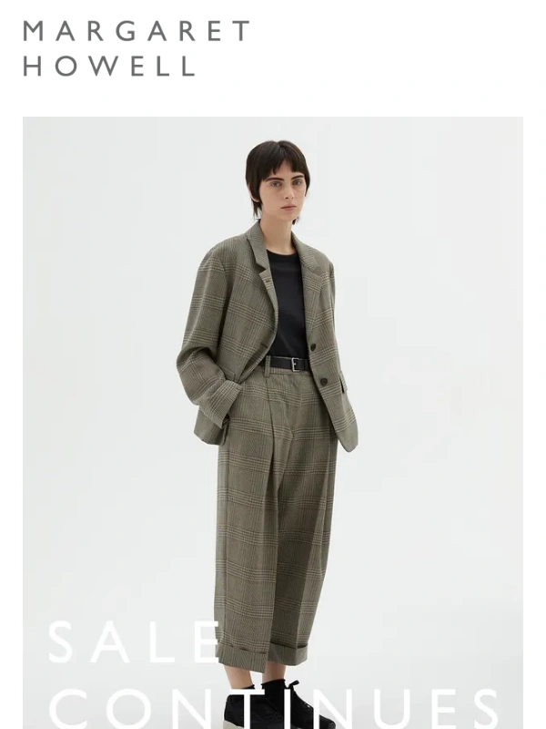 MARGARET HOWELL - Sale Continues – Tailoring Up to 40% Off