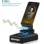 Cell Phone Stand - Wireless Bluetooth Speaker, Anti-Slip Base, HD Surround Sound, Compatible with iPhone/iPad/Samsung Galaxy
