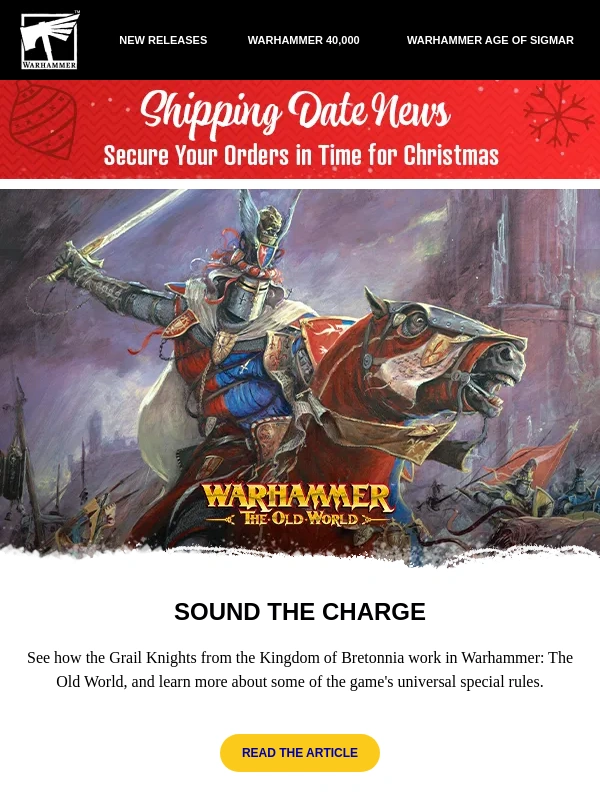 Games Workshop - Warhammer Comics,Christmas,and The Old World