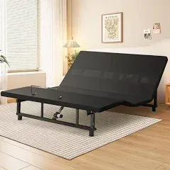 King - Adjustable Bed Frame, 79" L x 74" W x 12.72" H, Head & Foot Incline, Zero Gravity, Wireless Remote Control