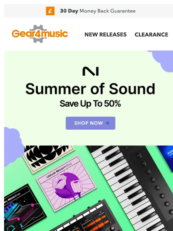 Gear4Music - Incredible Savings In NI Summer of Sound!