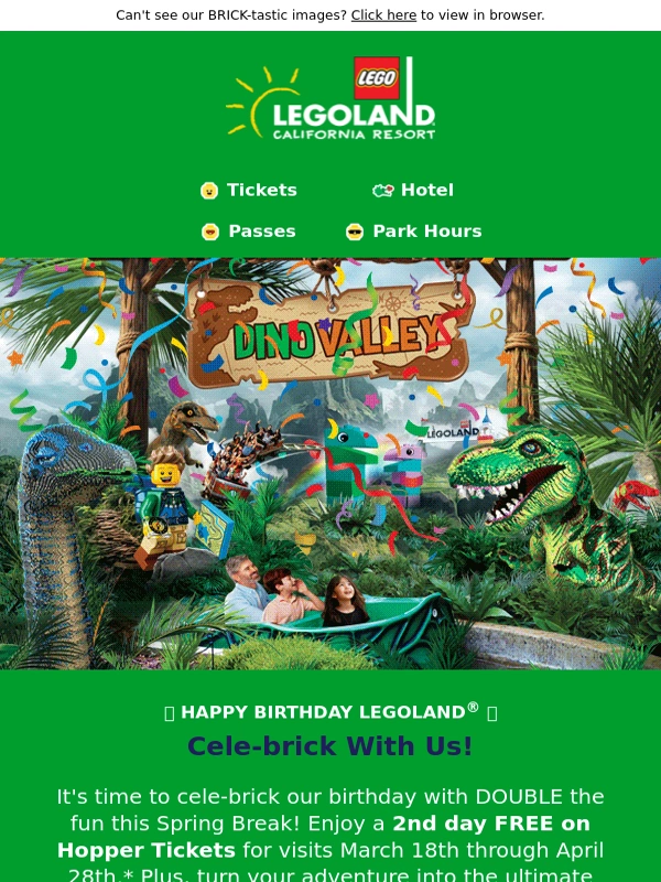 LEGOLAND Discover Center - Our Birthday,Your Gift ??