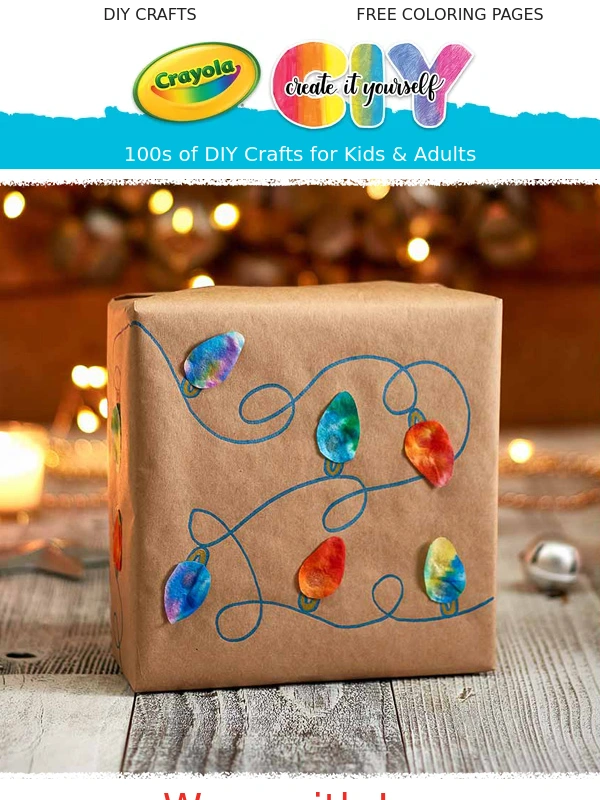 Crayola - ? Wrap Gifts With Creativity