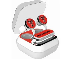 Texas Tech Red Raiders Stripe Design Wireless Earbuds Size:No Size
