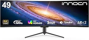 INNOCN 49E9R 49" Curved (5120 x 1440) 144Hz 0.03ms OLED AMD FreeSync Gaming Monitor
