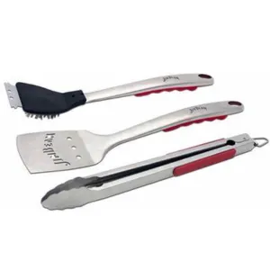 Jim Beam Soft Grip Handle 3pc Grilling Tools Set