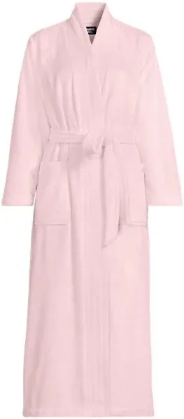Lands' End Women's Cozy Plush Long Wrap Robe