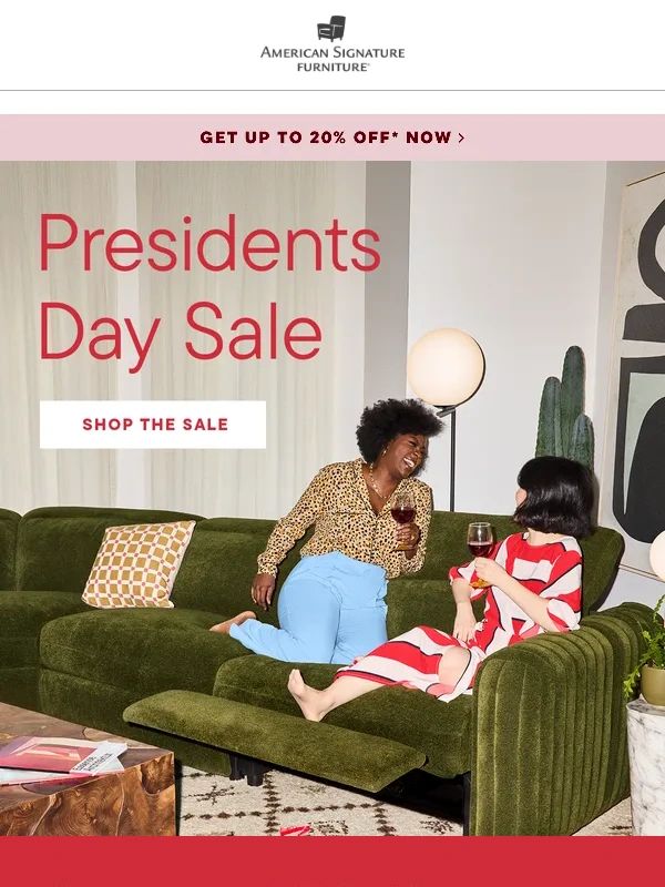 American Signature Furniture - It’s so on: Up to 20% OFF + Doorbuster prices❗