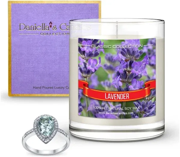 Daniella's Candles Lavender Jewelry Scented Jar Candle