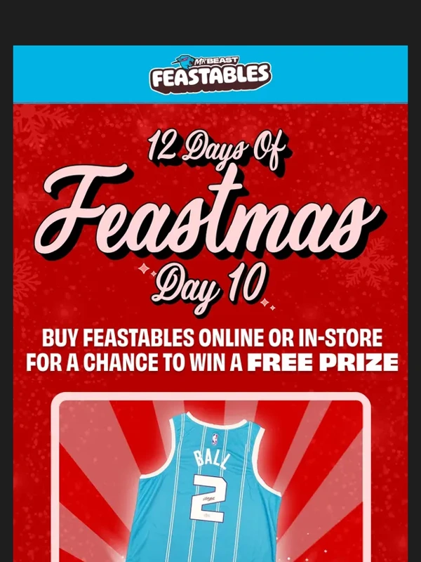 Feastables - This prize is a slam dunk ?