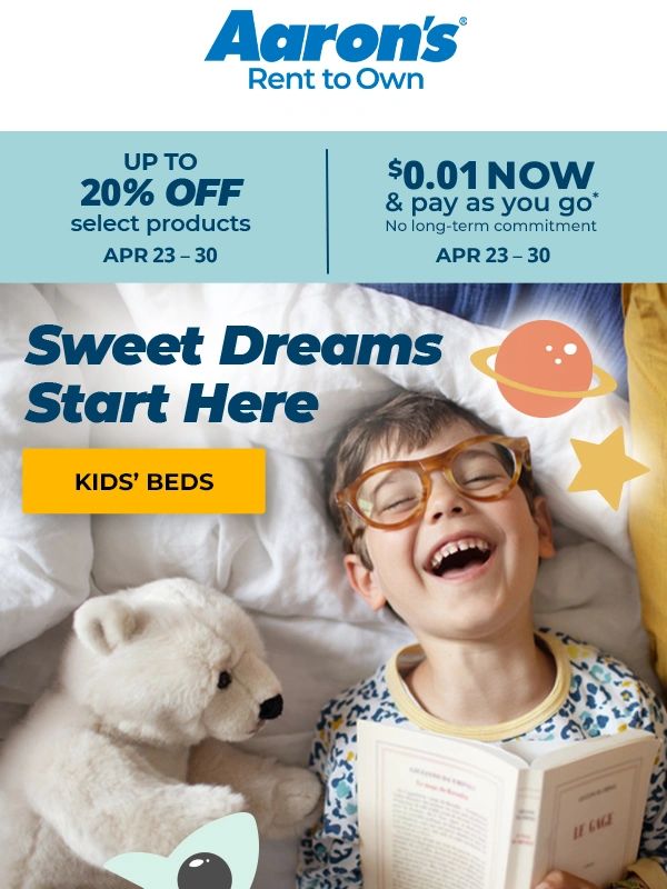aaron's - Blast off to dreamland