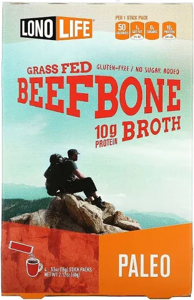 LonoLife Grass-Fed Beef Bone Broth Powder