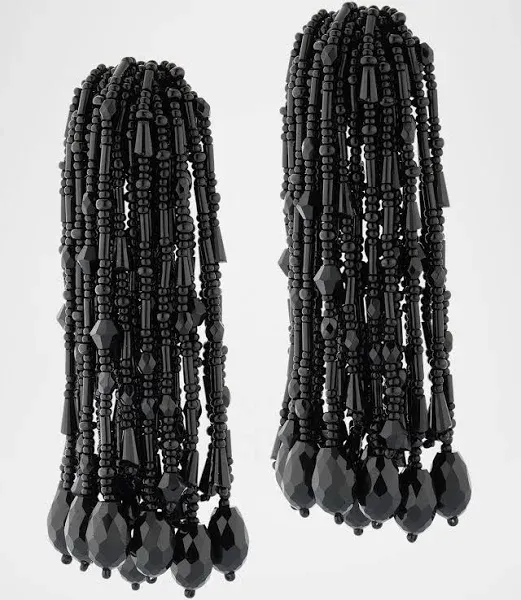 Oscar de la Renta Women's Faceted Bead Pompon Clip-On Earrings