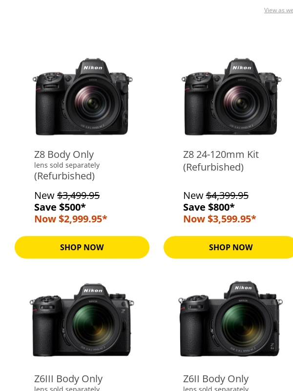 Nikon - 4 Days Only: Save big on Refurbished Products