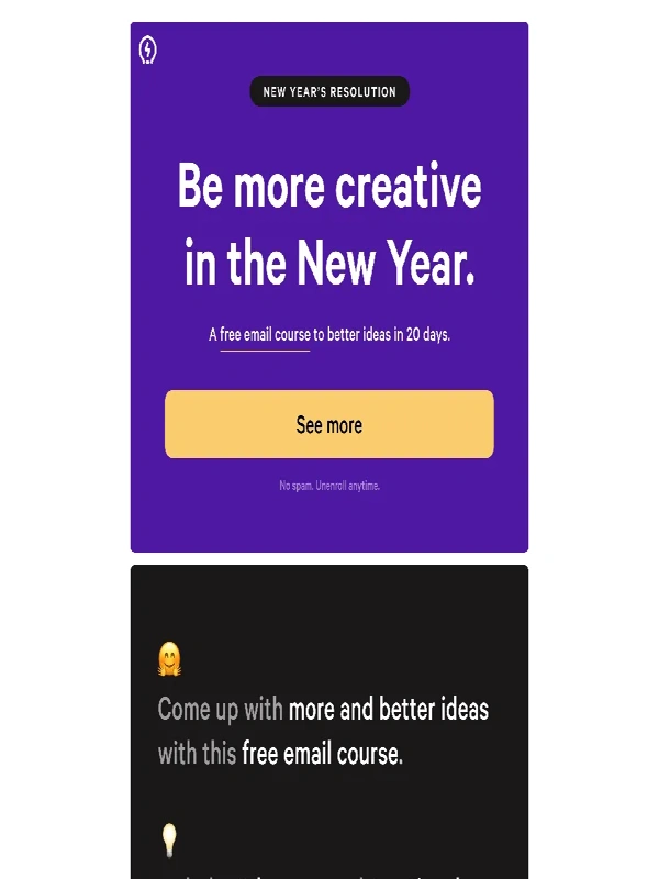 Baronfig - A free email course for the new year!