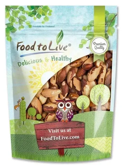 Food to Live Dry Roasted Brazil Nuts