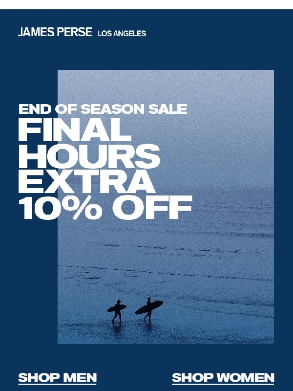 James Perse - Sale Ends Tomorrow