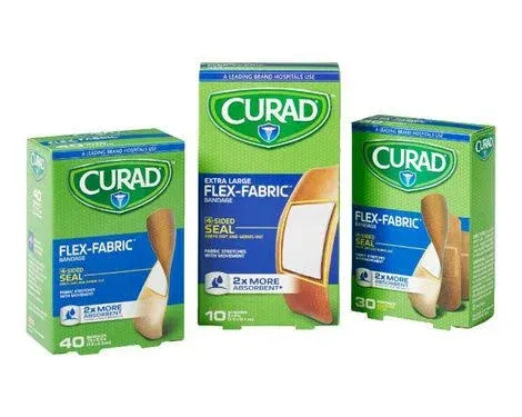 curad Comfort Cloth Adhesive Fabric Bandages