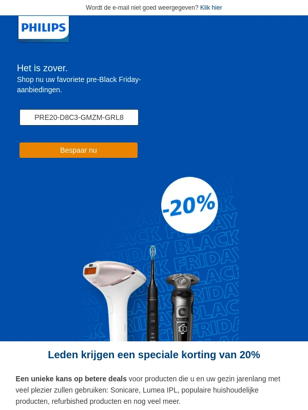 Philips - ? Psst. Het is Black Friday pre-sale