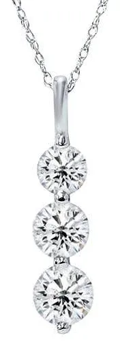 Pompeii3 3/4ct Diamond 14K White Gold Necklace