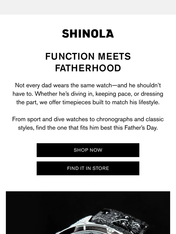 Shinola - Watches for Every Kind of Dad