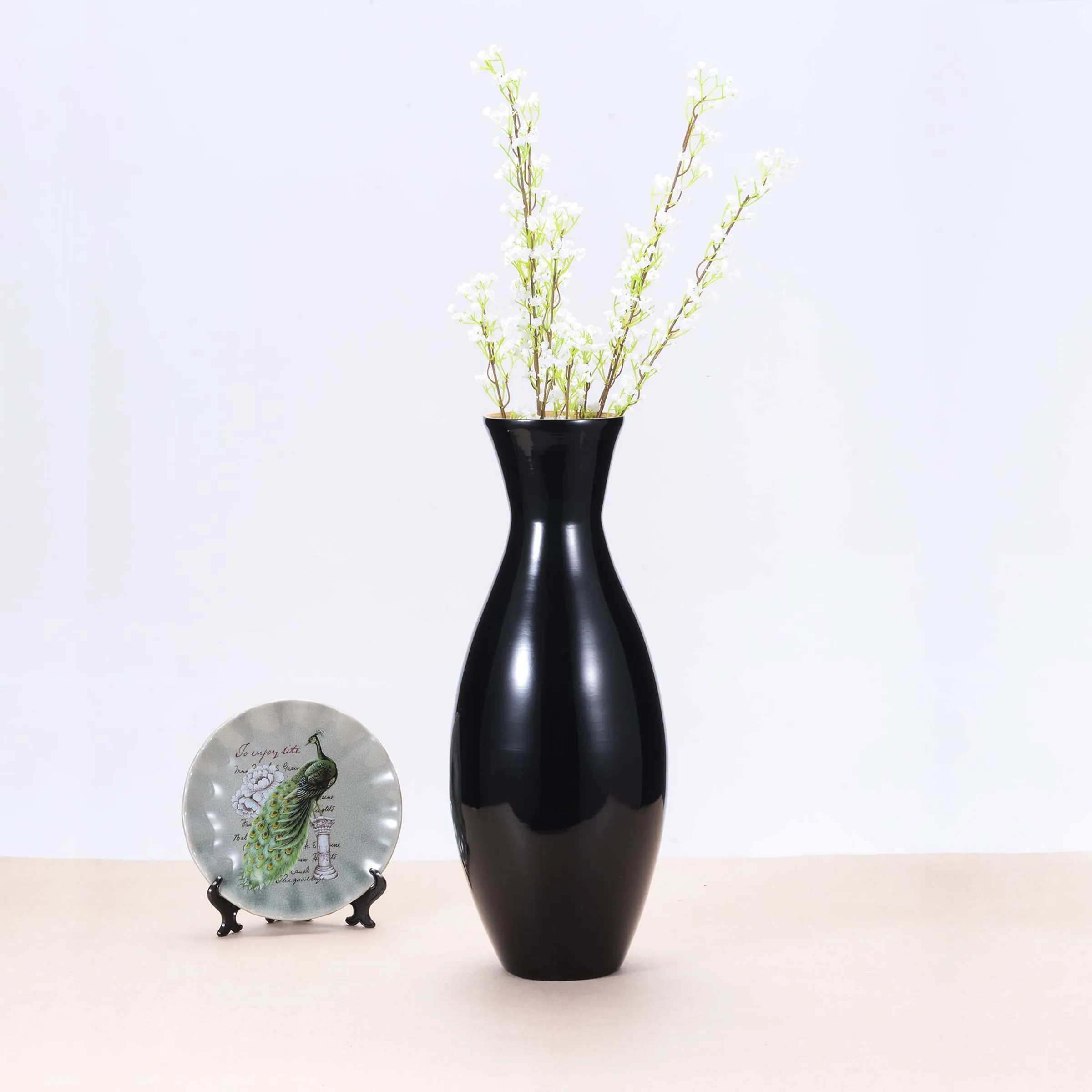 Hastings Home Handcrafted 20 Inch Tall Bamboo Decorative Classic Floor Vasd