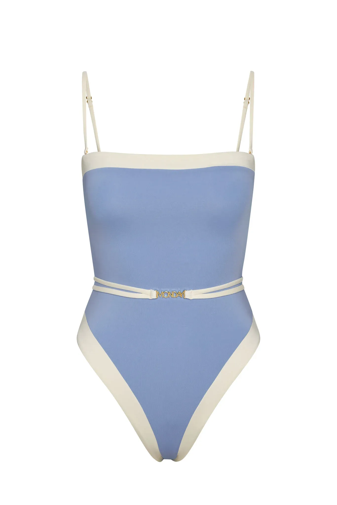 Miami One Piece - Azure/Ivory