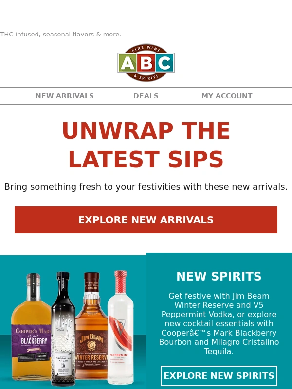 ABC Fine Wine & Spirits - Say Hello to December’s New Sips