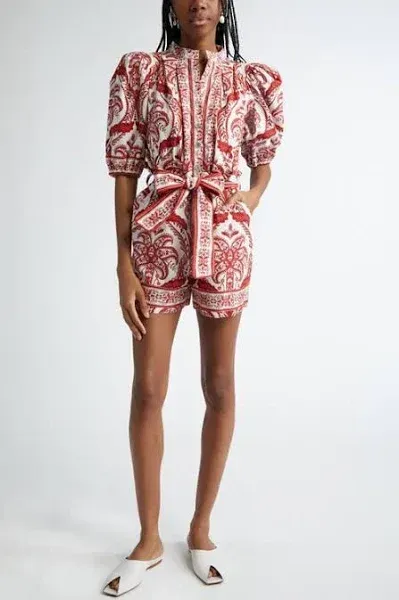 FARM Rio Tropical Cameo Cotton Romper