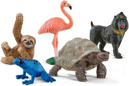 Schleich Wild Animals 5-Piece Exotic Animal Starter Set
