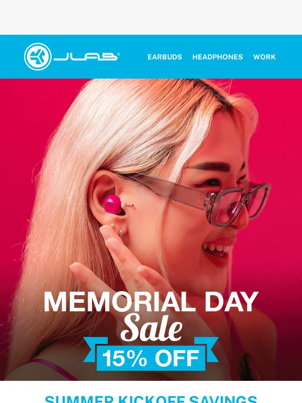 JLab Audio - Celebrate Memorial Day with 15% OFF!