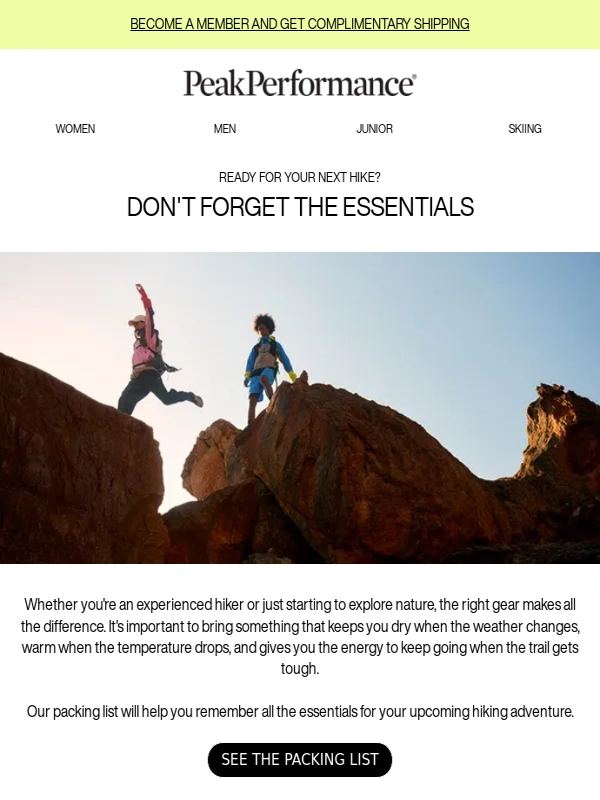Peak Performance - Every Hike Starts with the Right Gear