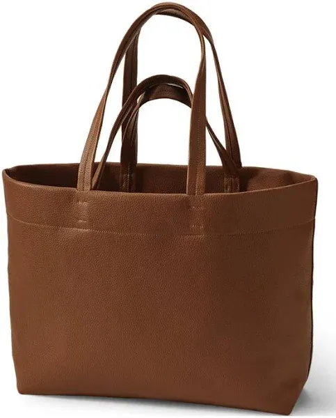 Lands' End Women's Faux Leather Tote
