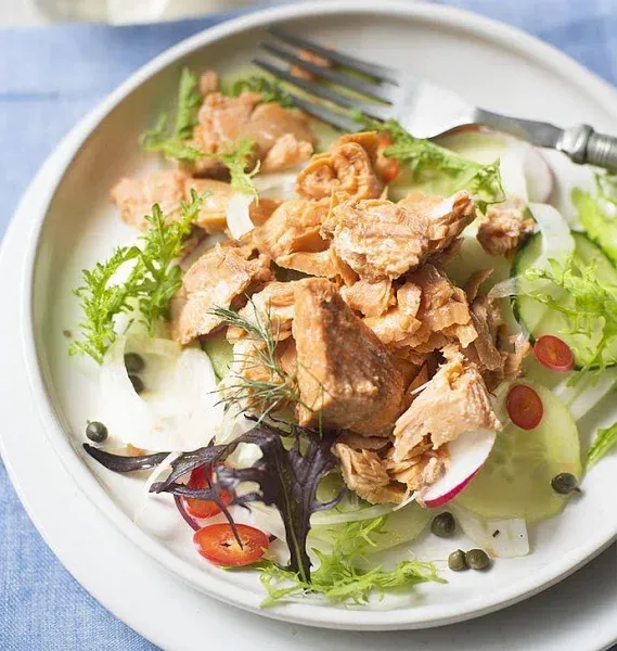 MSC Canned Coho Salmon - with edible skin and bones, 7.5 oz 24 cans, Food Gourmet Seafood | Vital Choice