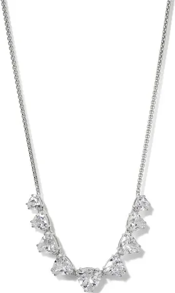 Nadri Women's Luxor Cubic Zirconia Frontal Necklace