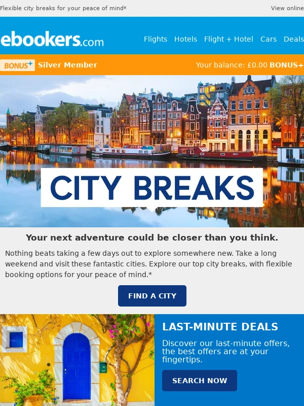 ebookers - Discover your new favourite city