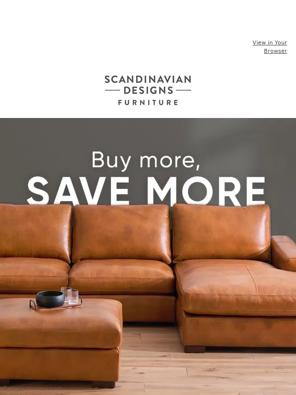Scandinavian Designs - Spend $600,get $100