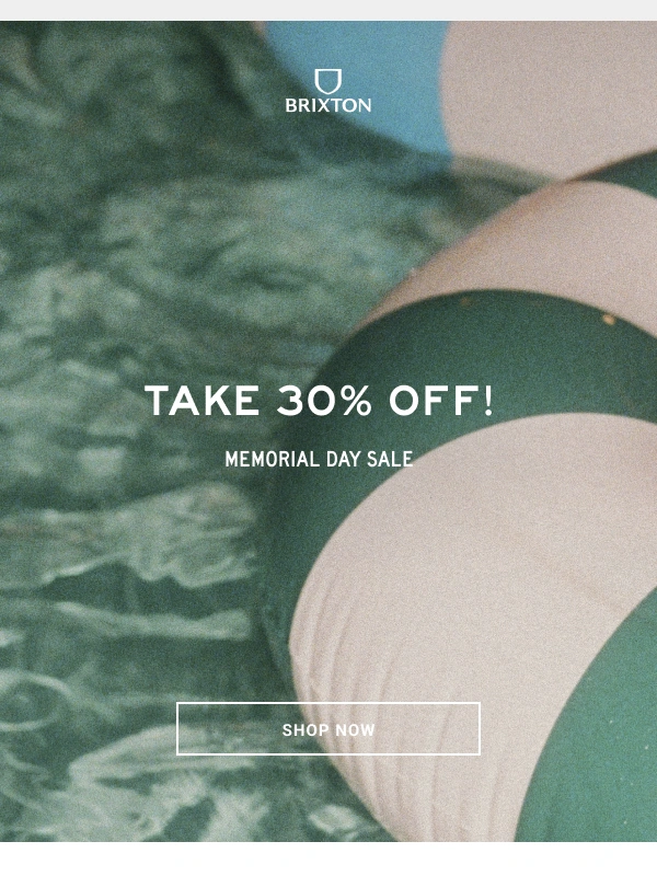Brixton - Enjoy 30% Off! Limited Time Only