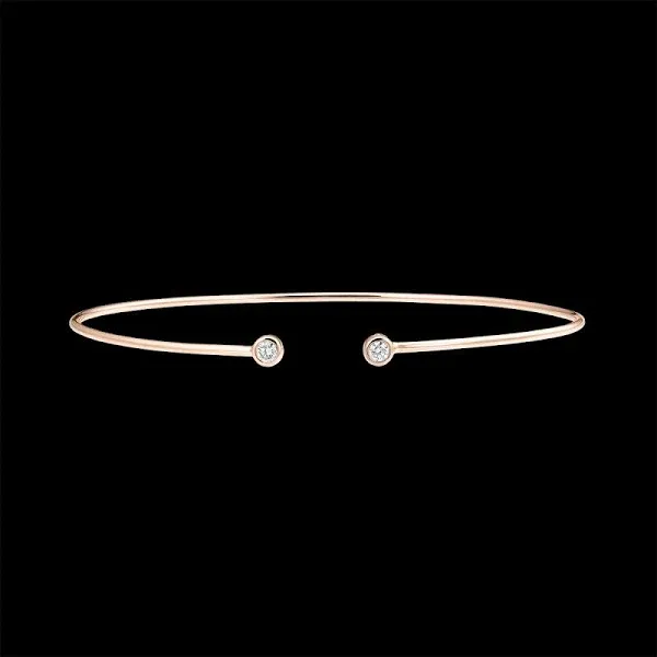 18 Carat Open Bangle Bracelet in Pink Gold