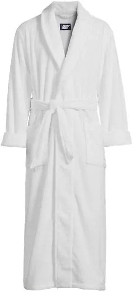 Lands' End Men's Full Length Turkish Terry Robe