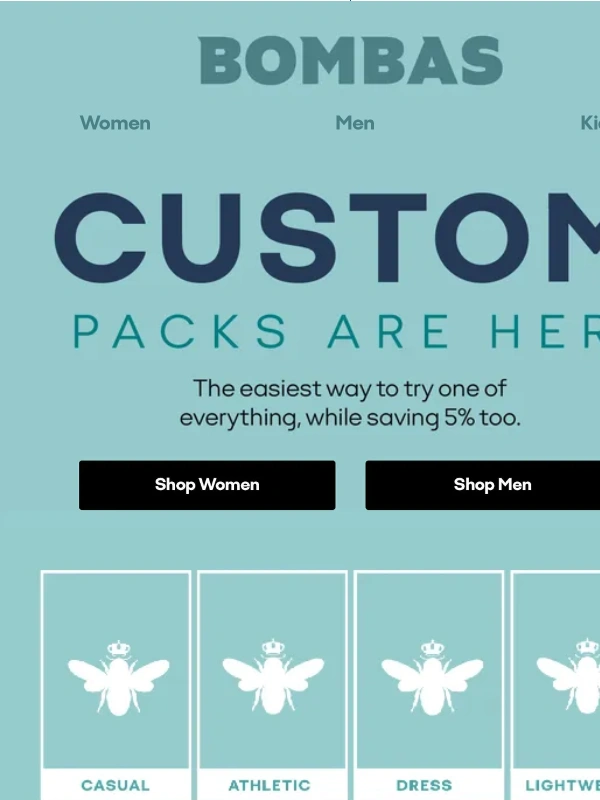 Bombas - Build a Pack,Get 5% Off
